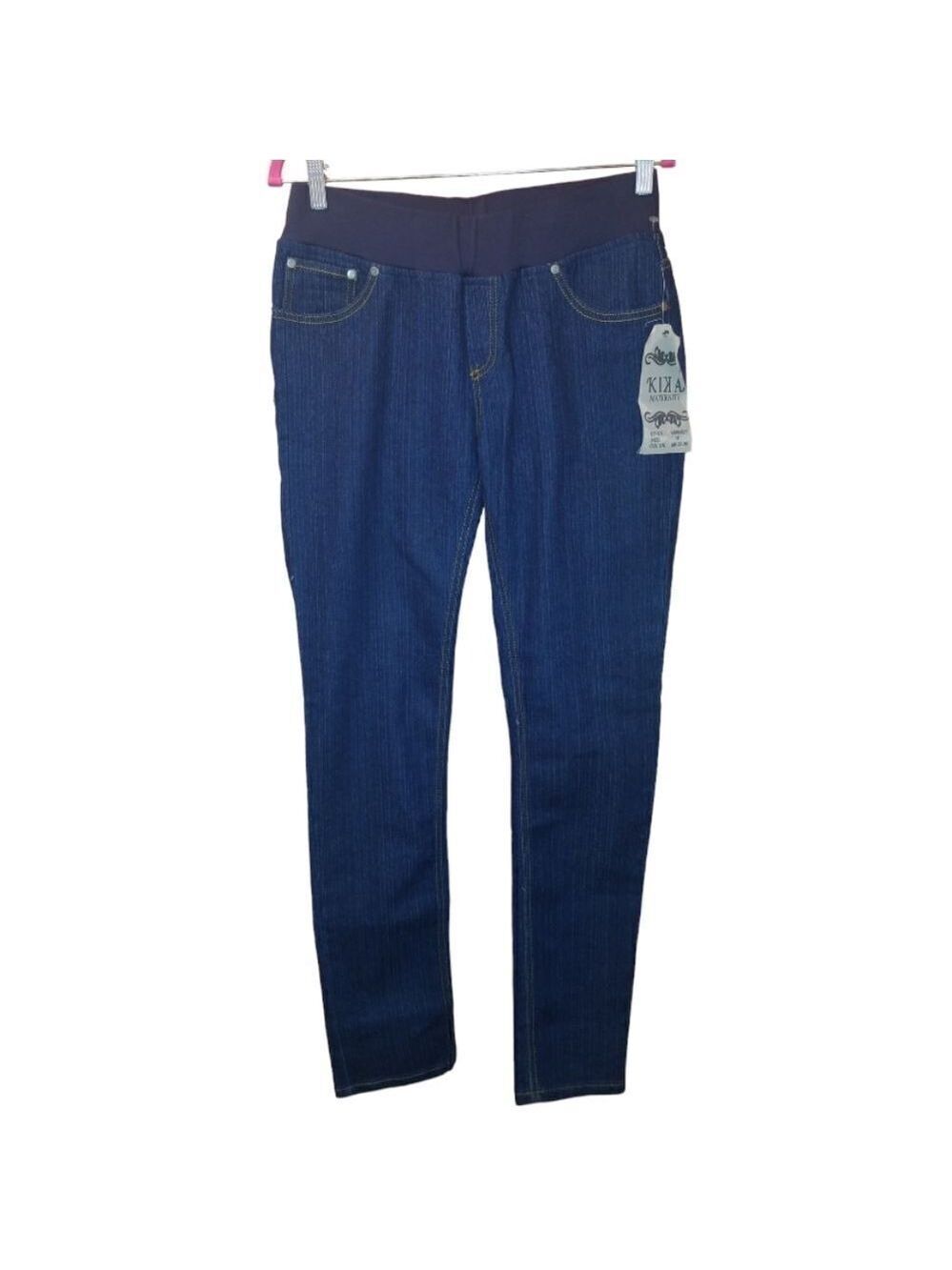 Kika Maternity Denim Jeans Wide Waist Band Size Medium